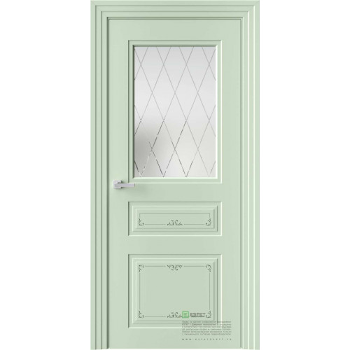 Novella N12 Ажур RAL6019 стекло