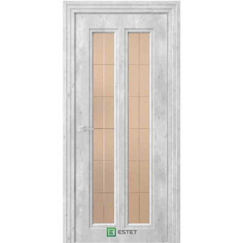 NOVELLA N21 НЛ бетон индастриал циркон Стекло 1 сатинат бронза