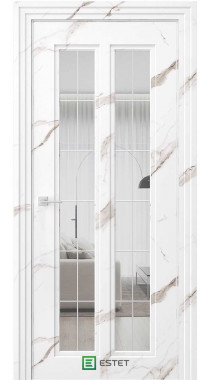 NOVELLA N21 НЛ мрамор бьянка Стекло 1 сияние