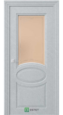 NOVELLA N39 НЛ мрамор морена Стекло 1 сатинат бронза