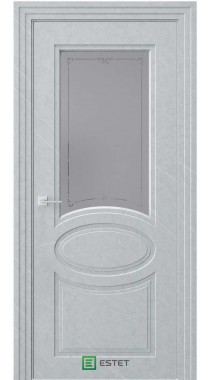 NOVELLA N39 НЛ мрамор морена Стекло 1 сатинат графит