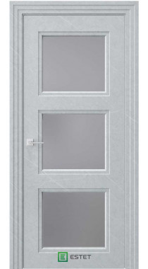 NOVELLA N6 НЛ мрамор морена Стекло сатинат графит