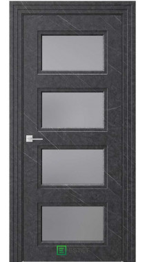 NOVELLA N8 НЛ мрамор сумеречный Стекло сатинат графит
