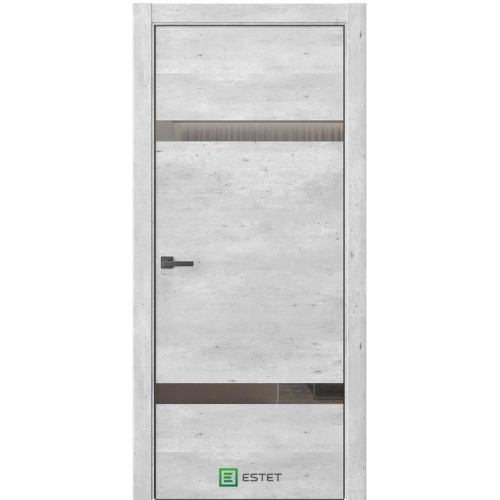 URBAN U3 Бетон индастриал циркон Зеркало-графит