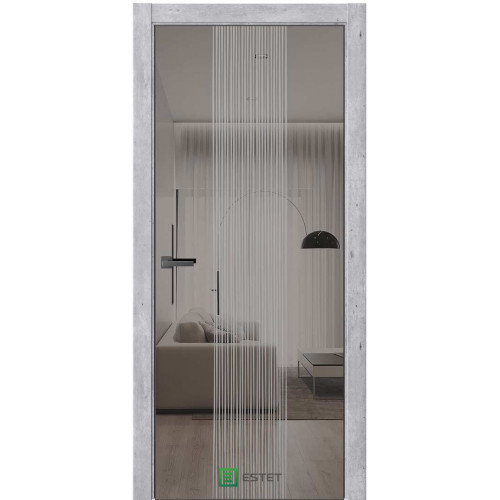 URBAN US4S Бетон индастриал муссон Зеркало-графит rain